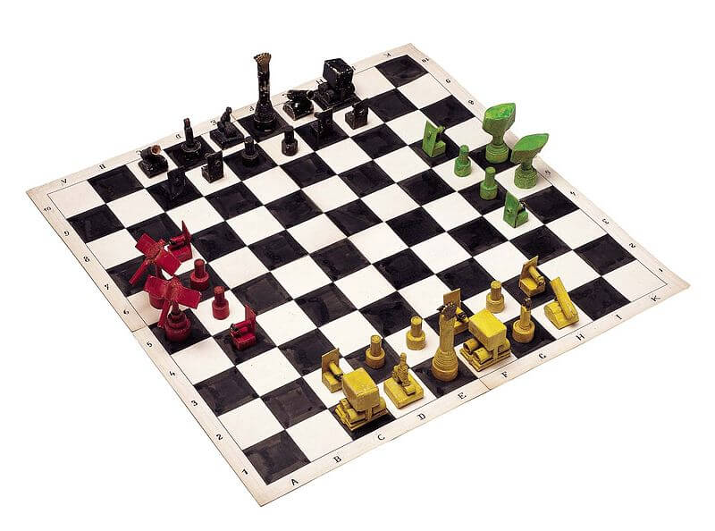 Chess board designed by Arnold Schoenberg