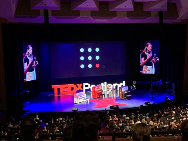 Sophie Lippert at TedX Portland event