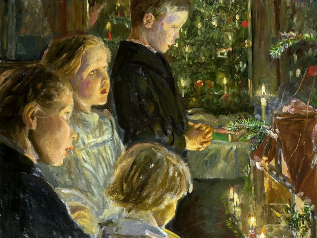 Children by the Christmas Tree by Patrick von Kalckreuth